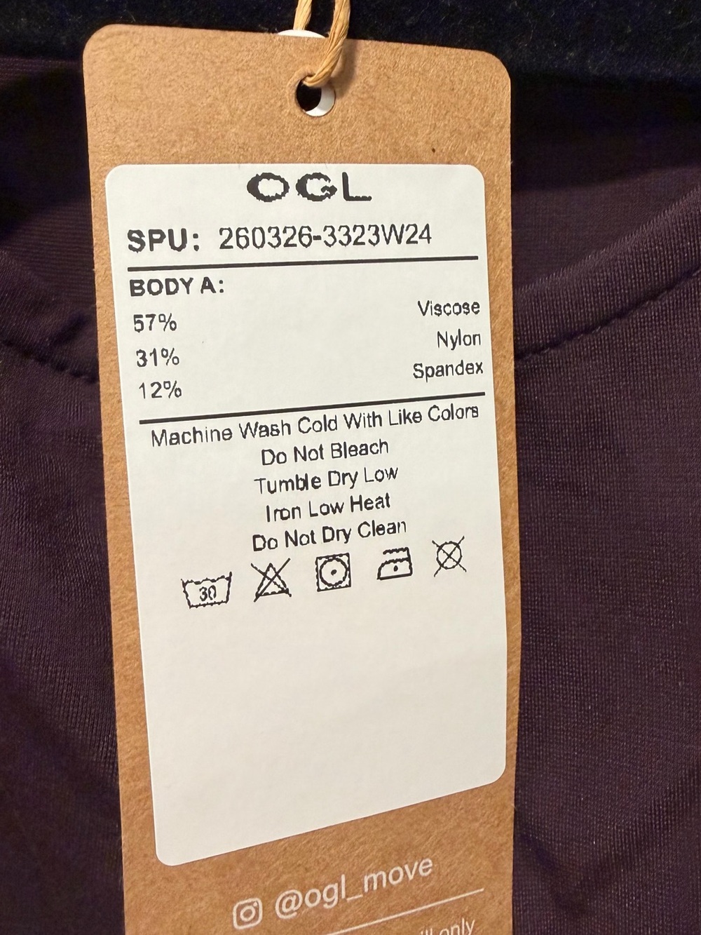 OGL Sleeveless Draped Women’s Top - Plum Size M (fits like a Small) - Picture 6 of 6